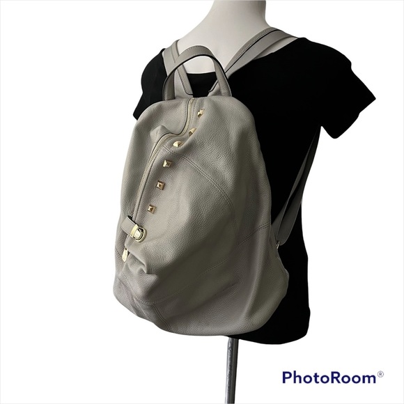 Bostanten Pebble Leather Studded Backpack main image 14